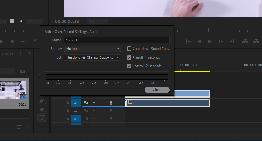 How To Record Audio On Adobe Premiere Pro