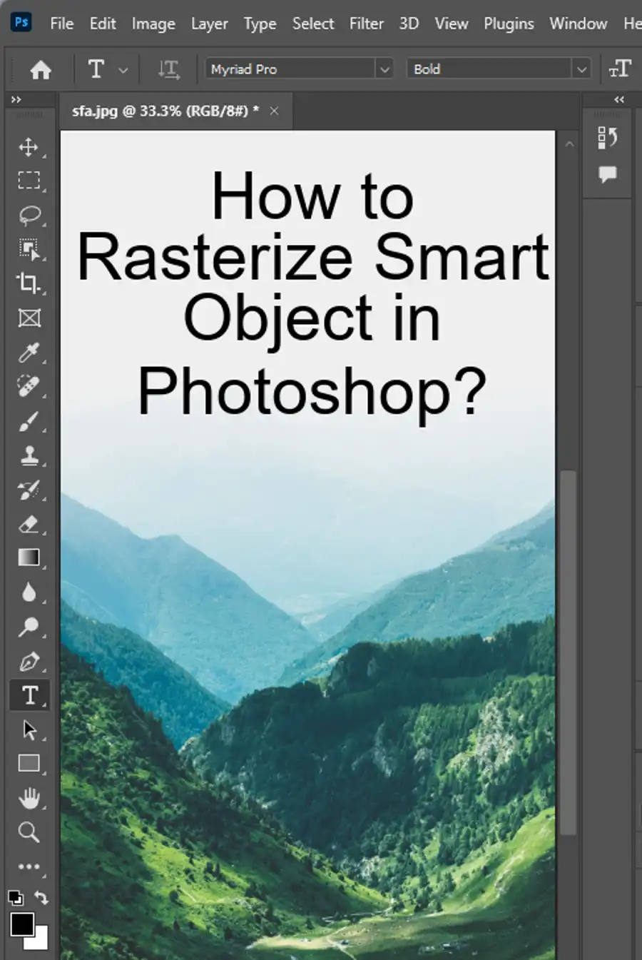 How To Rasterize Smart Object In Photoshop