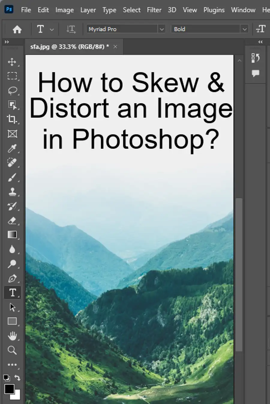 How To Skew Distort An Image In Photoshop With Pictures 