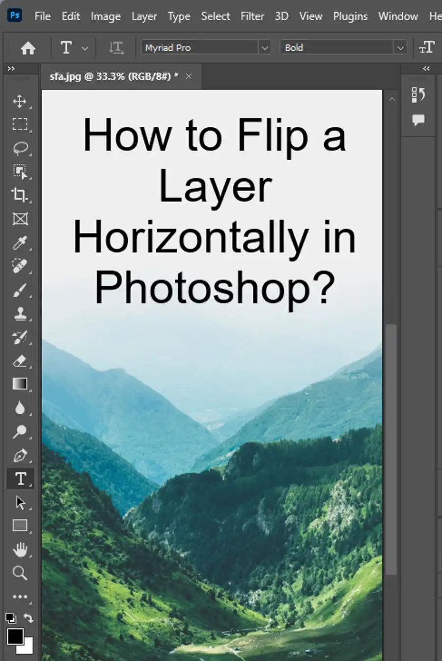 How To Flip A Layer Horizontally In Photoshop With Images 