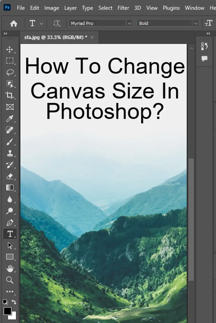 How To Change Canvas Size In Photoshop